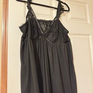 Torrid Strappy Black Babydoll Nightie